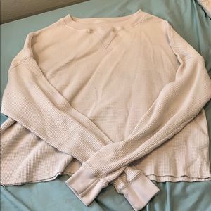 Semi cropped and flowy sweater